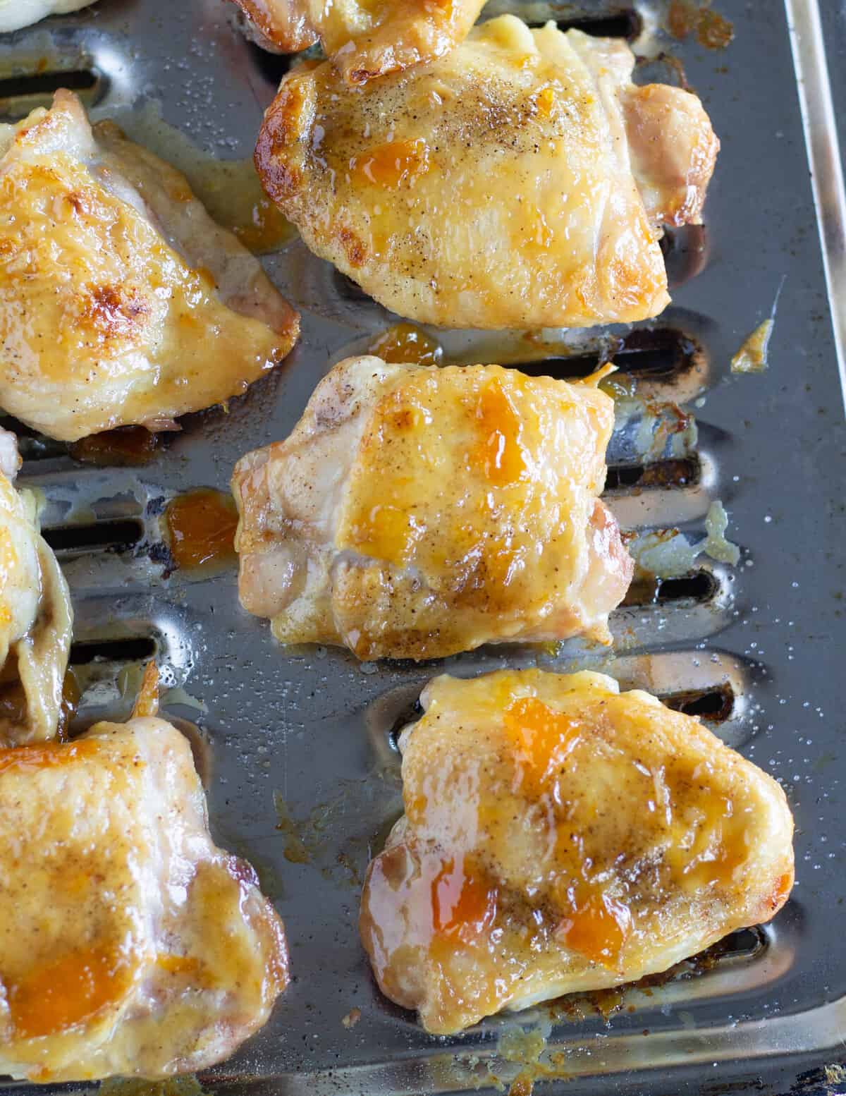 baked chicken on broiler pan
