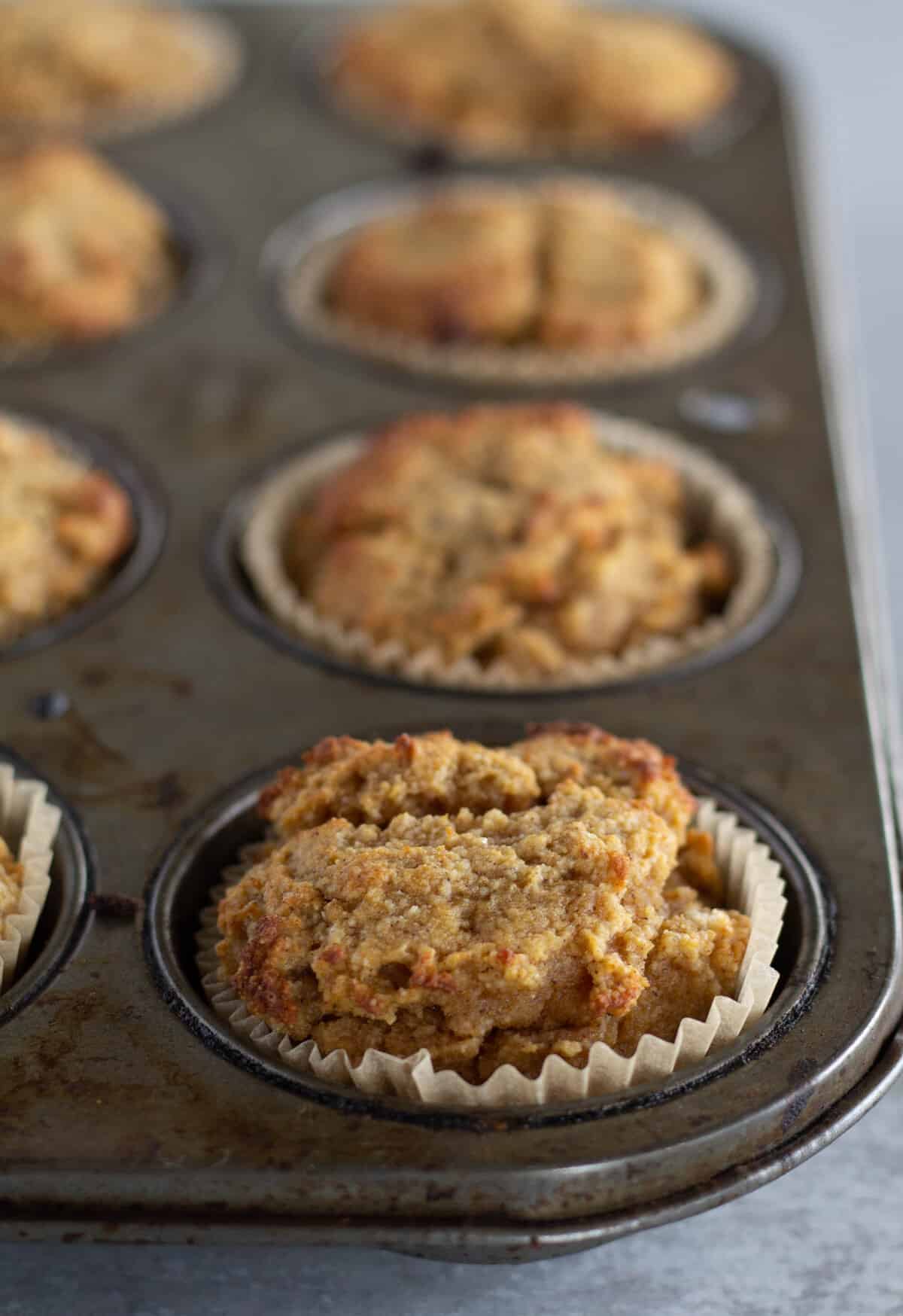 Baked cupcakes while still in muffin tin