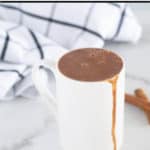 pinnable image of keto hot chocolate