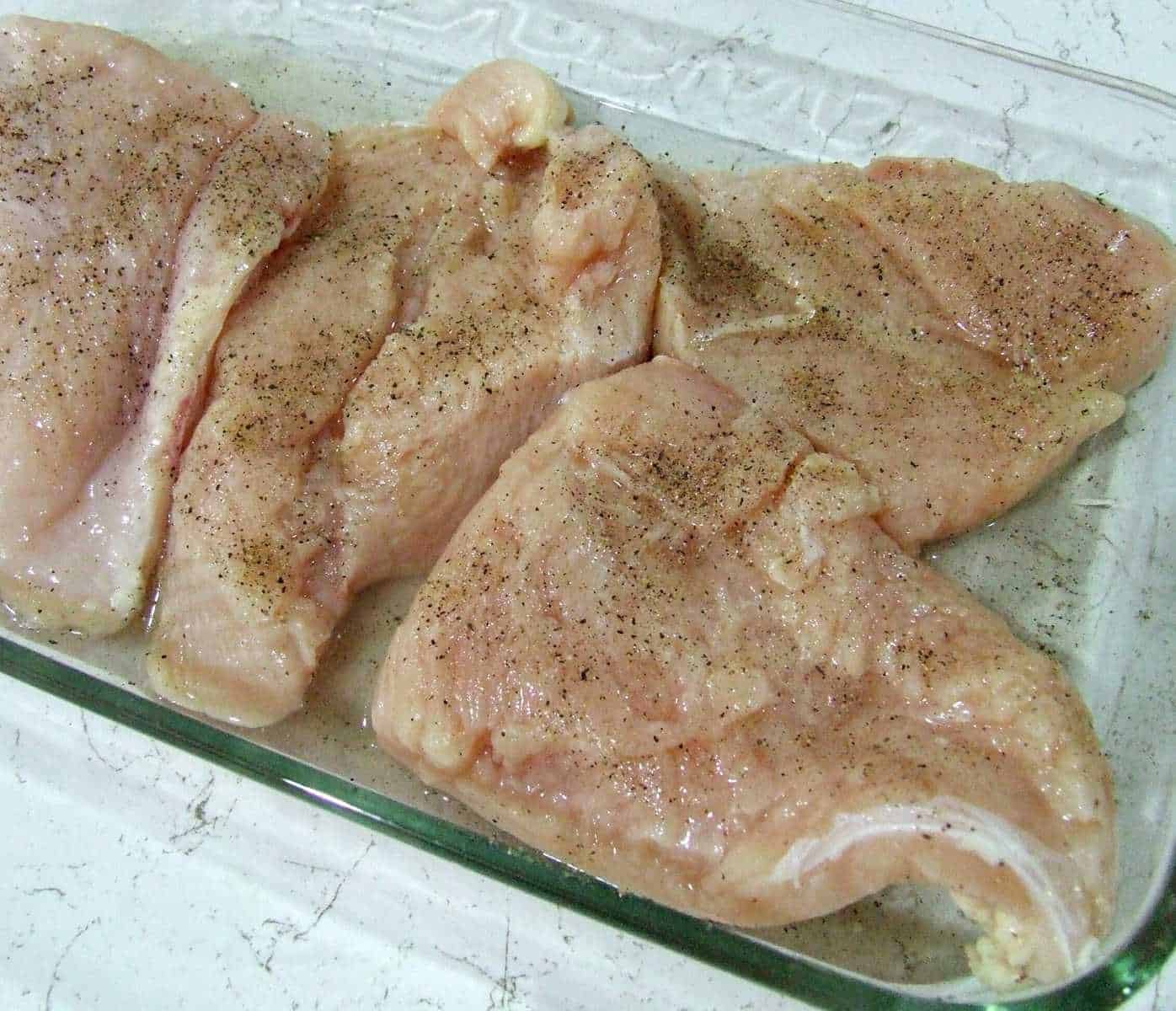 Uncooked Chicken Breasts