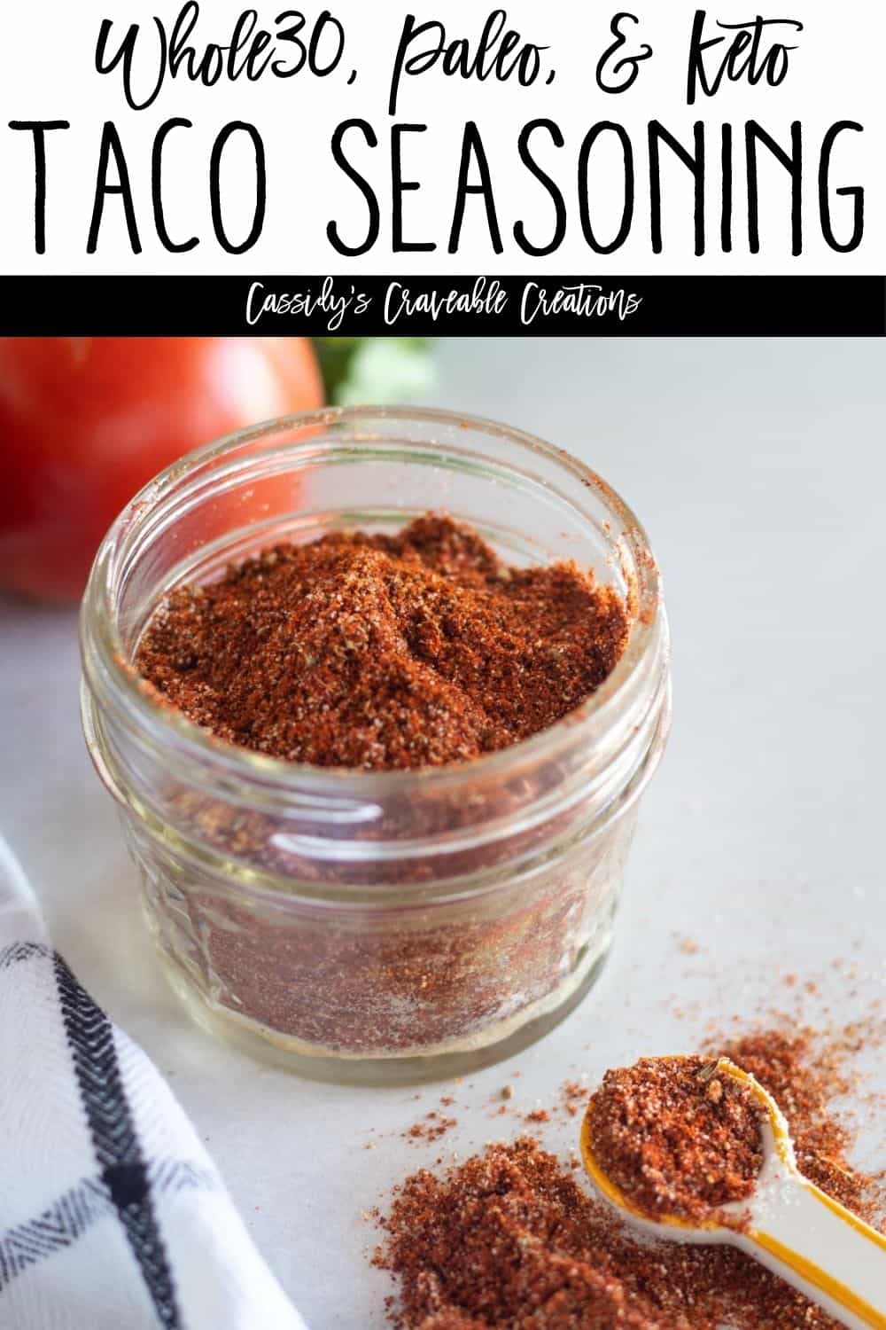 Whole30 Taco Seasoning {Keto, Paleo, & GlutenFree}