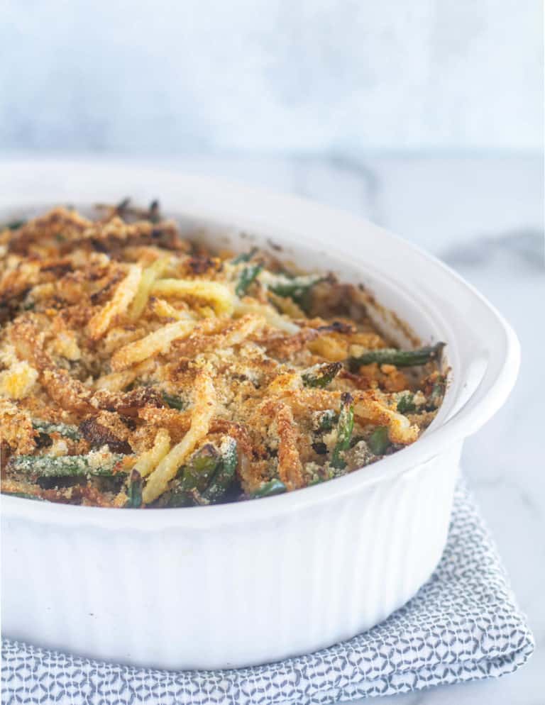 Low-Carb Keto Green Bean Casserole With Bacon