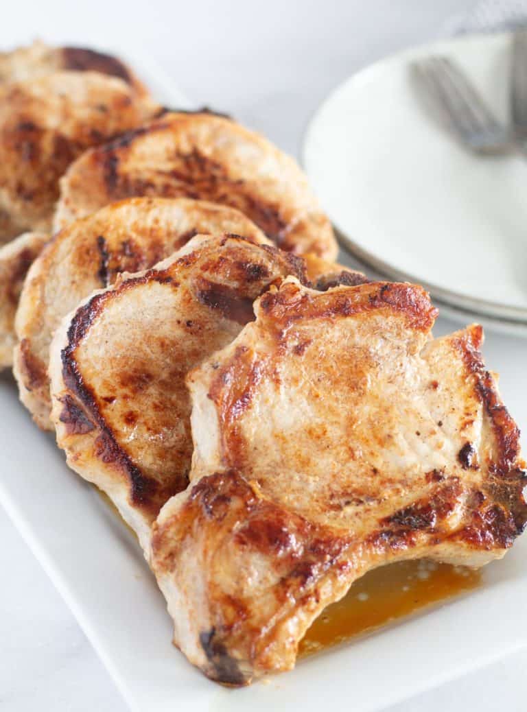 Paleo Pork Chops With A Cherry Chipotle Glaze {Low-Carb Version Too!}