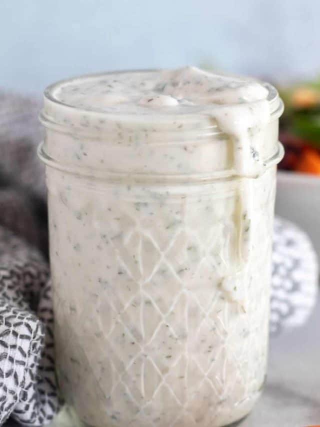 Whole30 Ranch Dressing {Paleo & Keto With EggFree Option!} Story