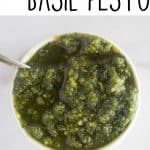 pinnable image of pesto with text