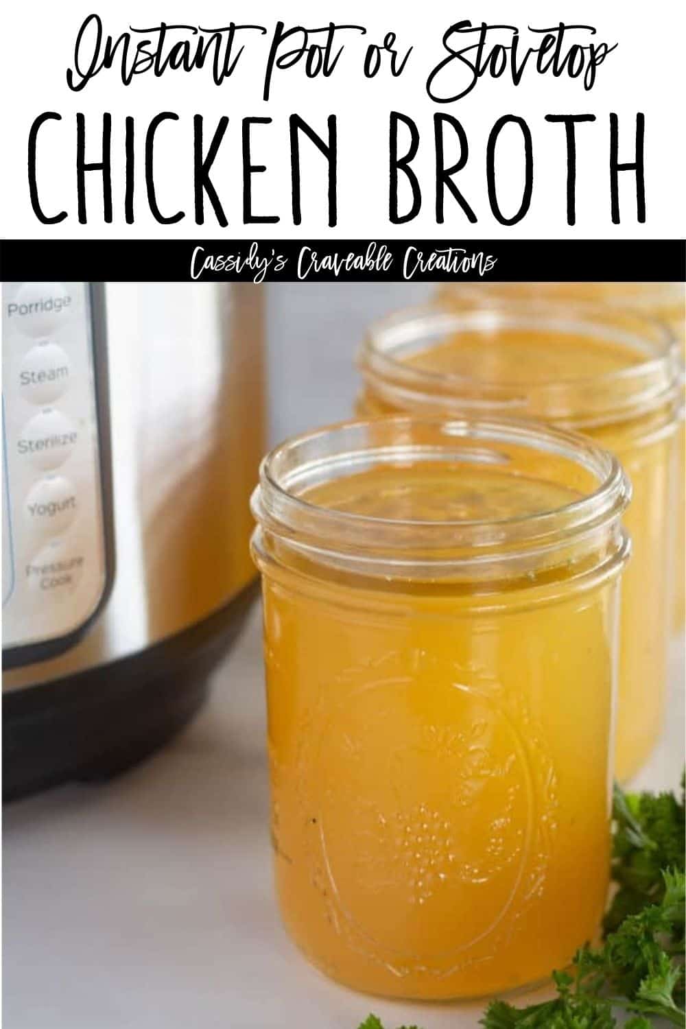 Whole30 Chicken Broth {Instant Pot or Stovetop} Keto & Paleo