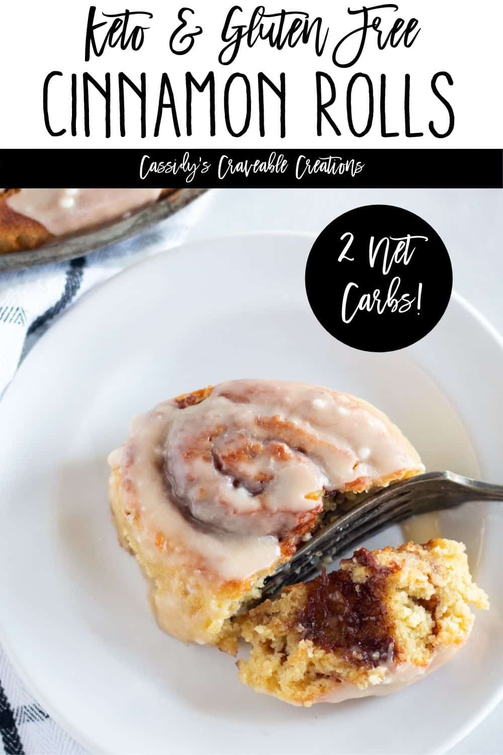 Keto Cinnamon Rolls {No Cheese, GlutenFree, & YeastRaised!}