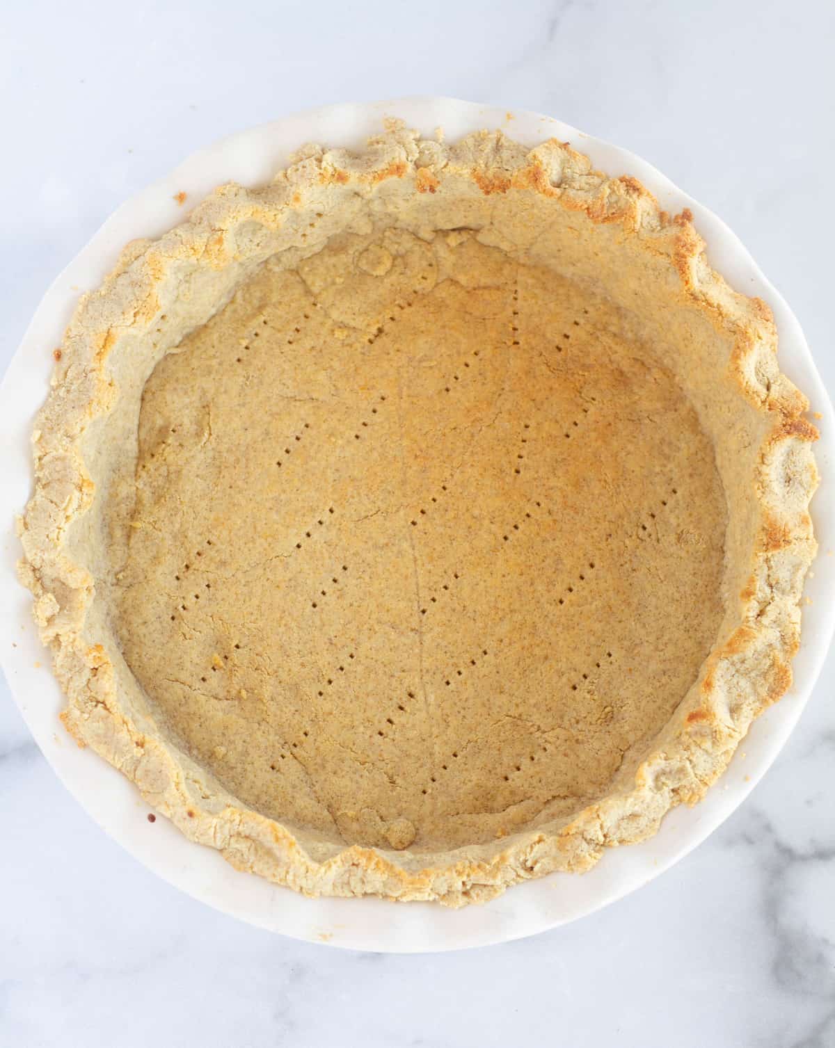 baked pie crust.