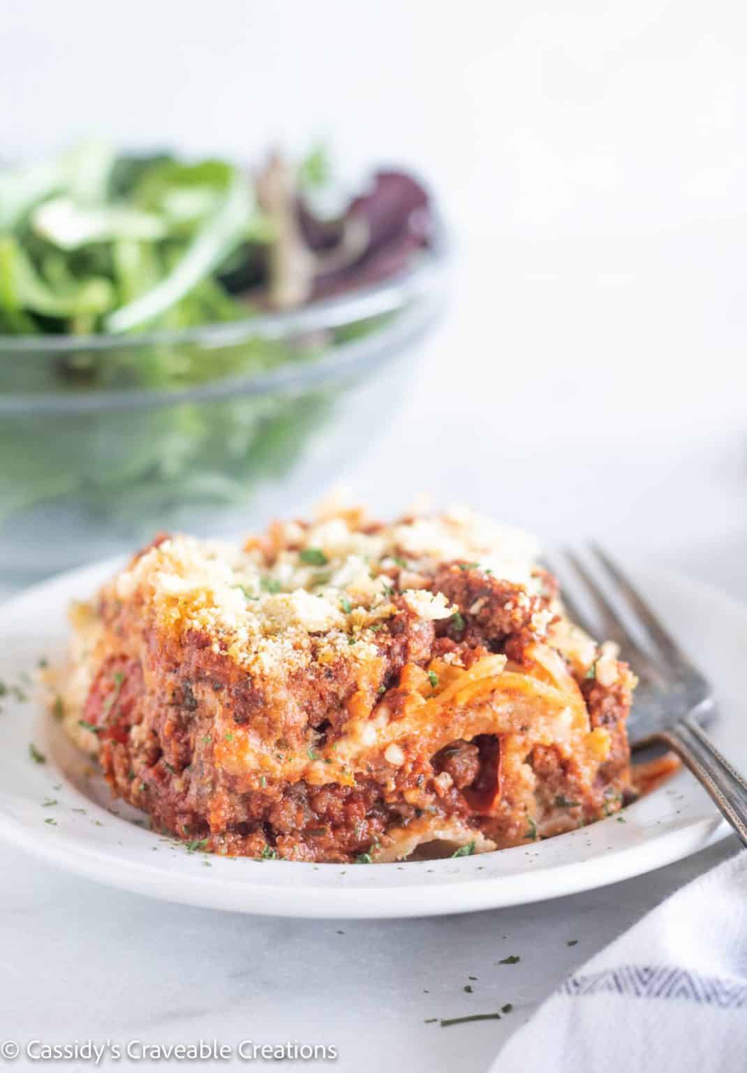 Real Deal Low-Carb Paleo Lasagna - Cassidy's Craveable Creations