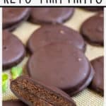pinnable image of keto thin mints with text