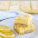 pinnable image of keto lemon bars with text