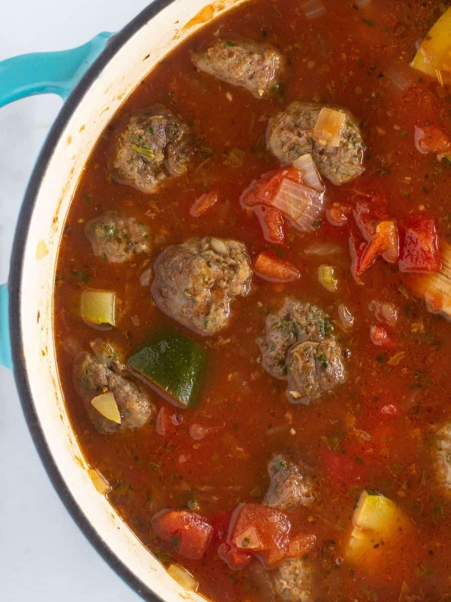 Keto Meatball Soup Video Cassidy's Craveable Creations