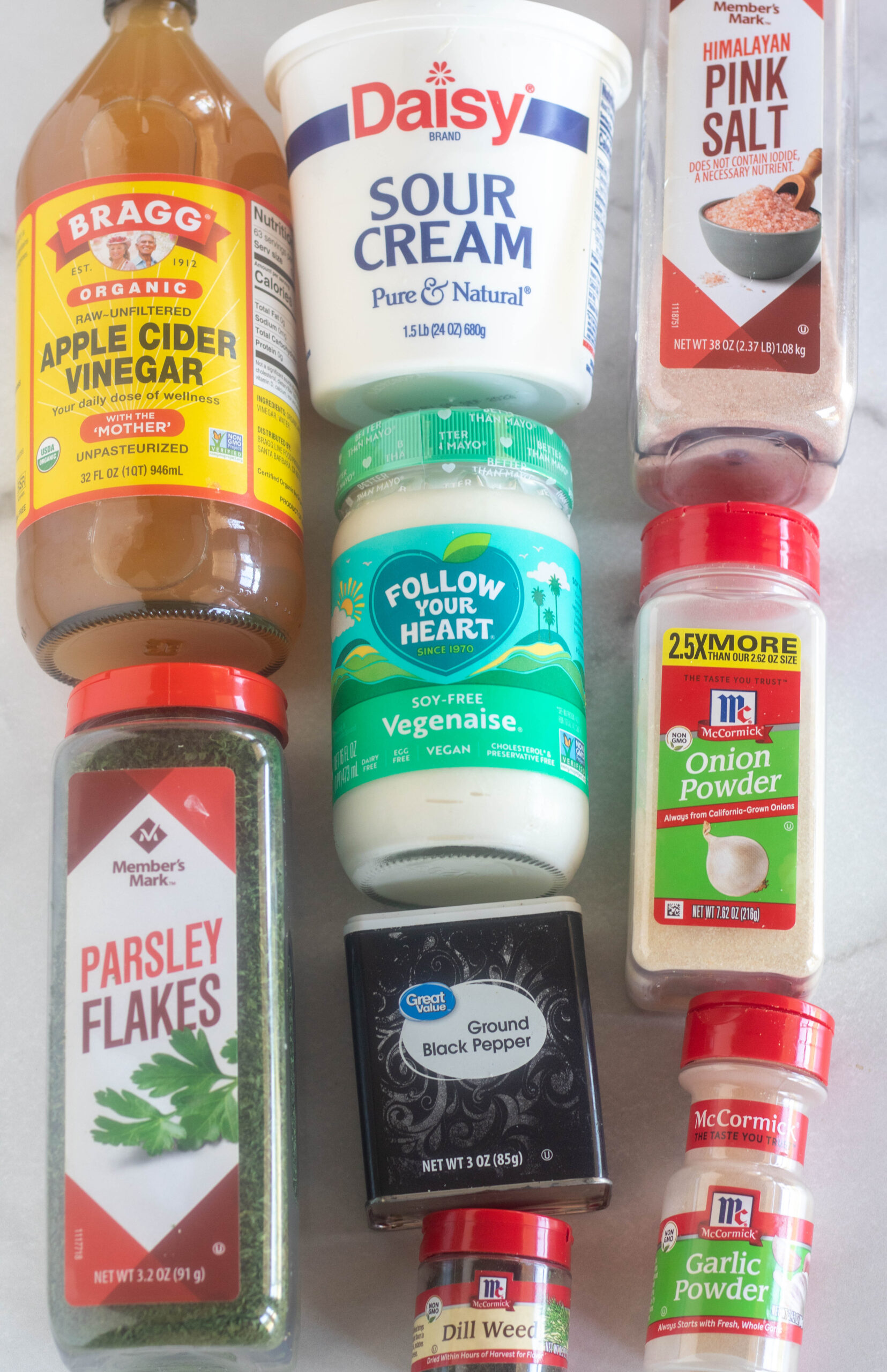 ingredients on countertop