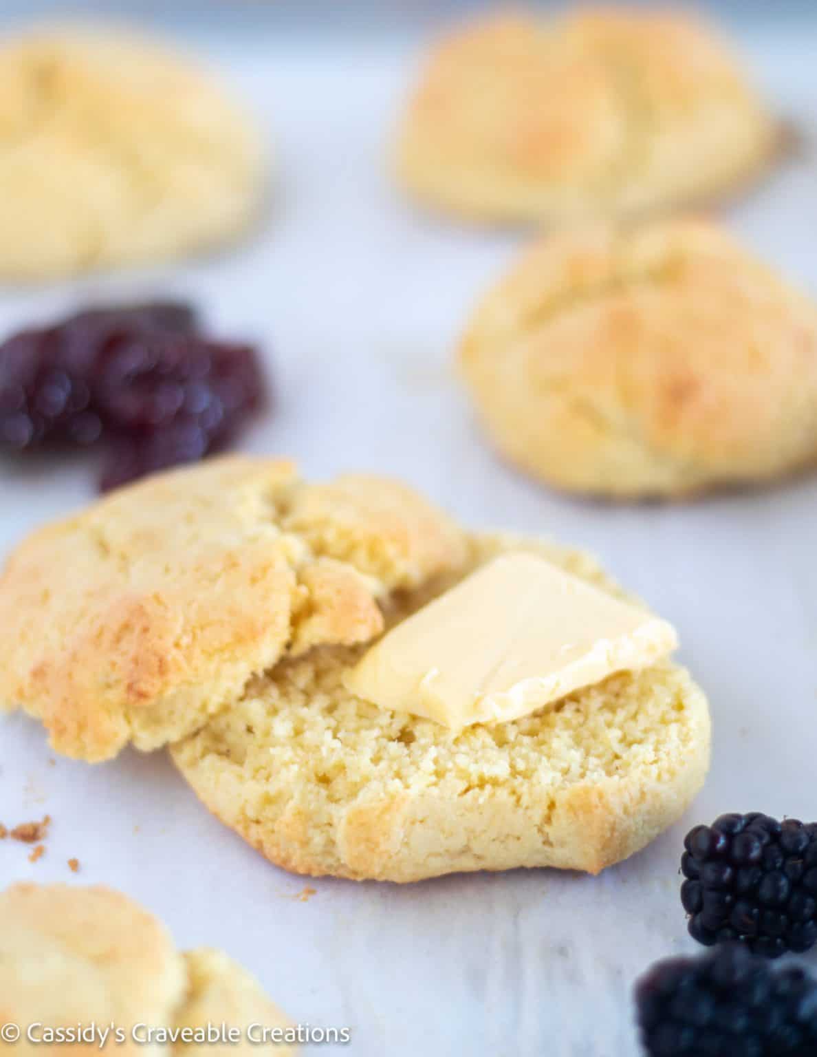 Keto Drop Biscuits With Almond Flour