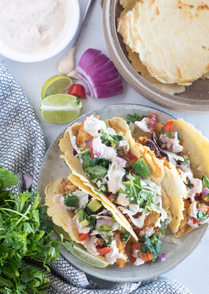 LowCarb Keto Fish Tacos With Slaw Cassidy's Craveable Creations