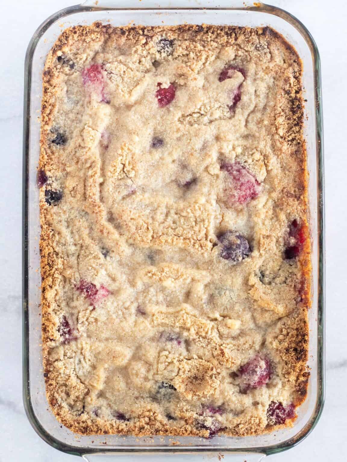 LowCarb Berry Dump Cake Cassidy's Craveable Creations