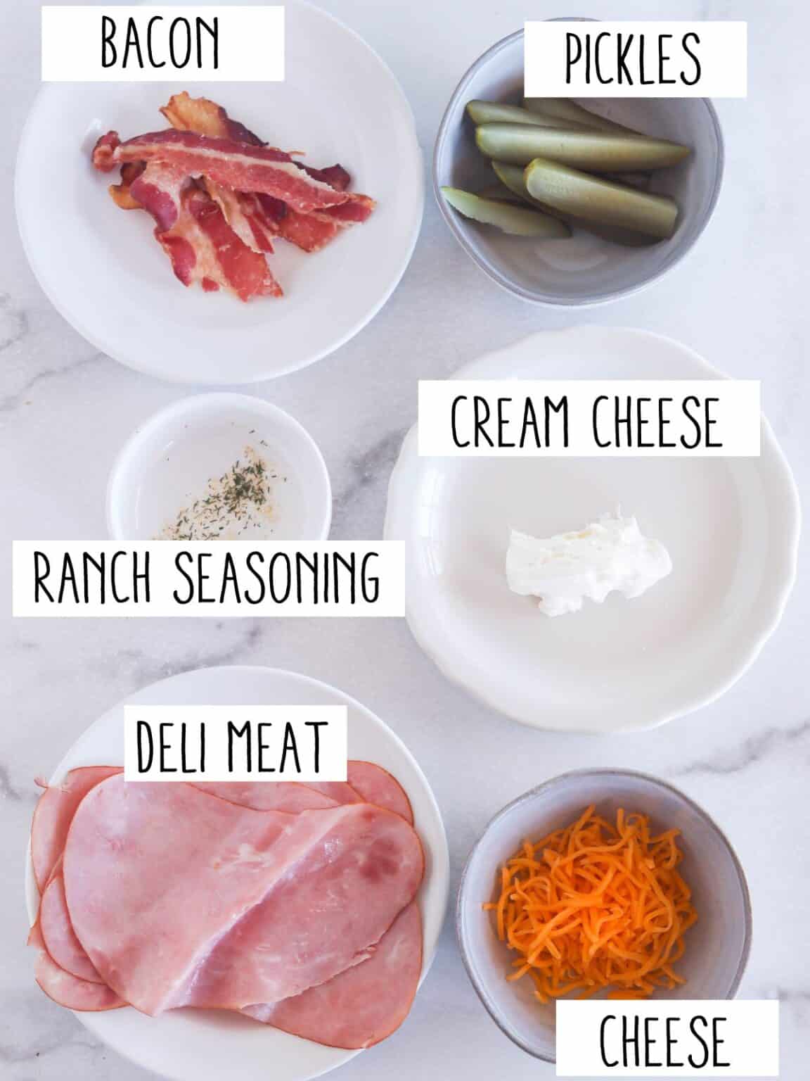 Lunch Meat Keto RollUps With Bacon And Ranch