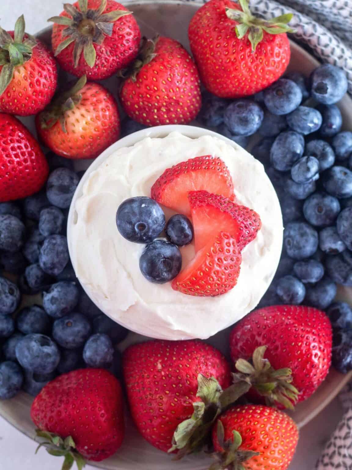 Keto Fruit Dip With Cream Cheese